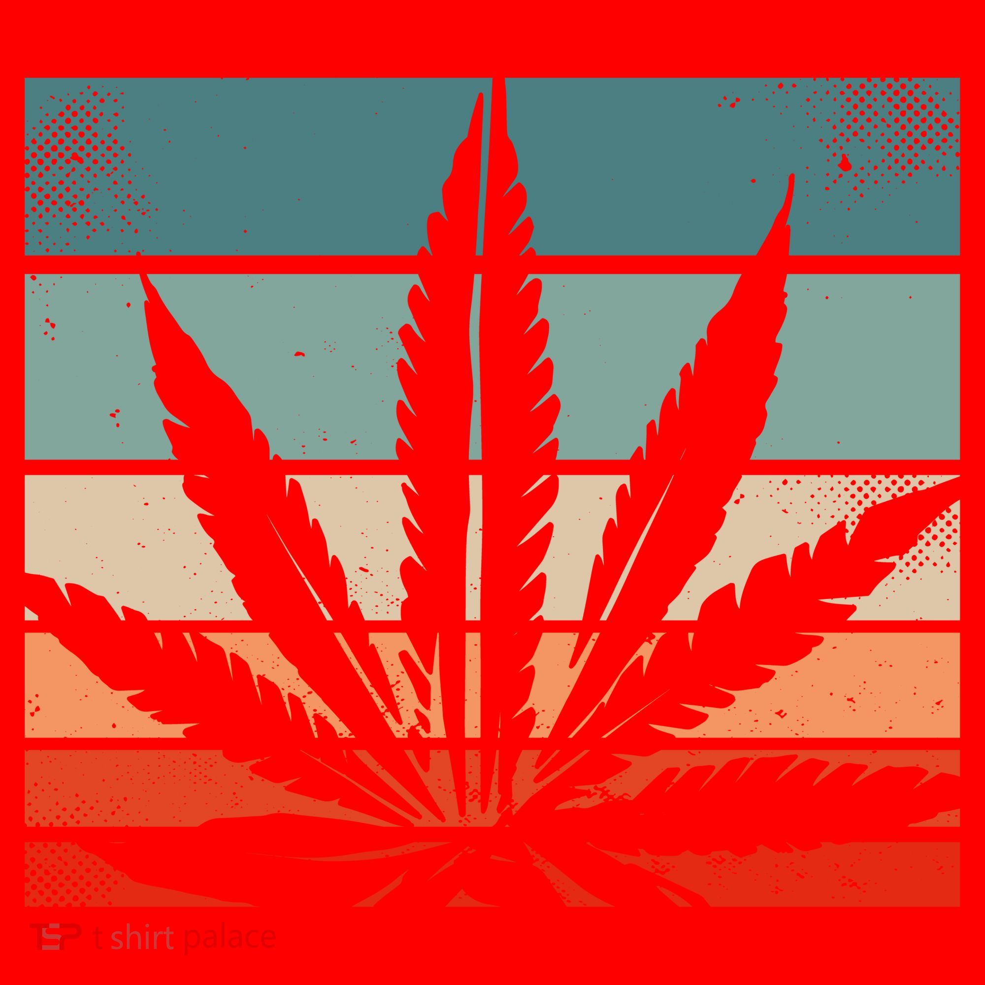 Retro Cannabis Santa Hat