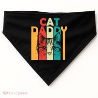 Retro Cat Daddy USA-Made Doggie Bandana thumb 0