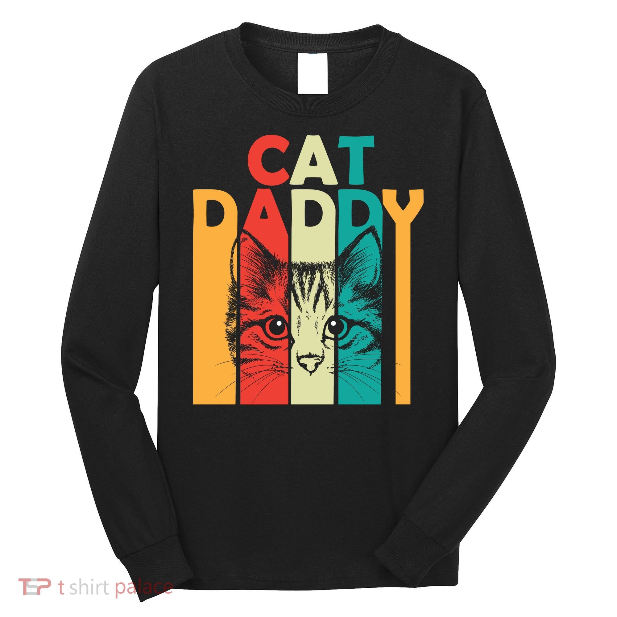 Retro Cat Daddy Long Sleeve Shirt