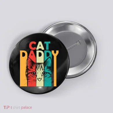Retro Cat Daddy Button