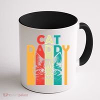 Retro Cat Daddy Coffee Mug thumb 1
