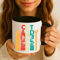 Retro Cat Daddy Coffee Mug thumb 3