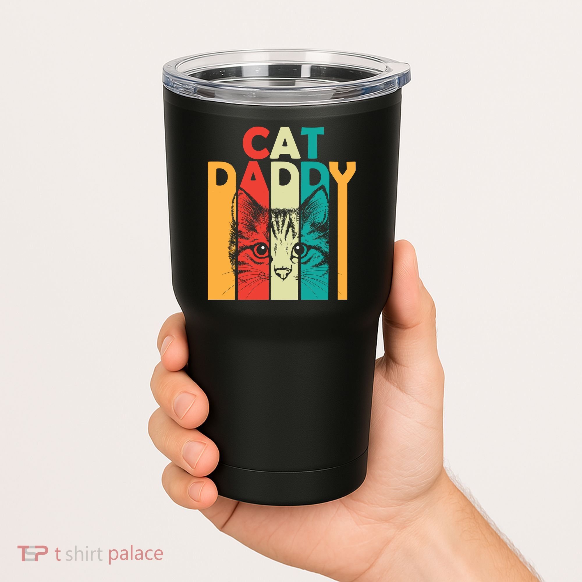 Retro Cat Daddy Tumbler