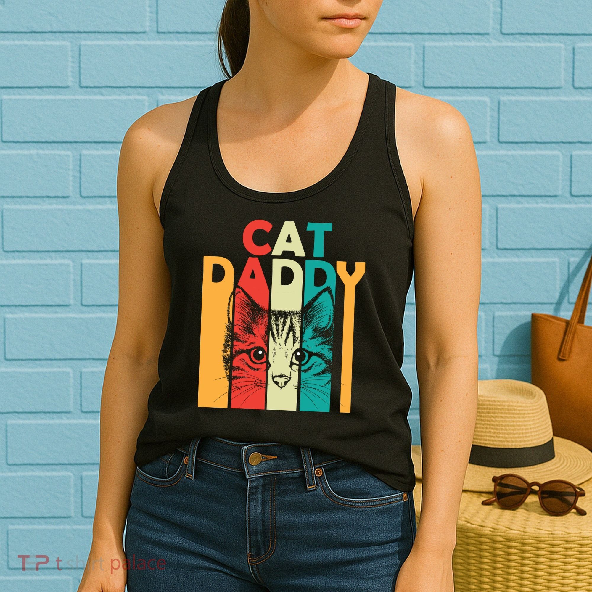 Retro Cat Daddy Women's Tank Top