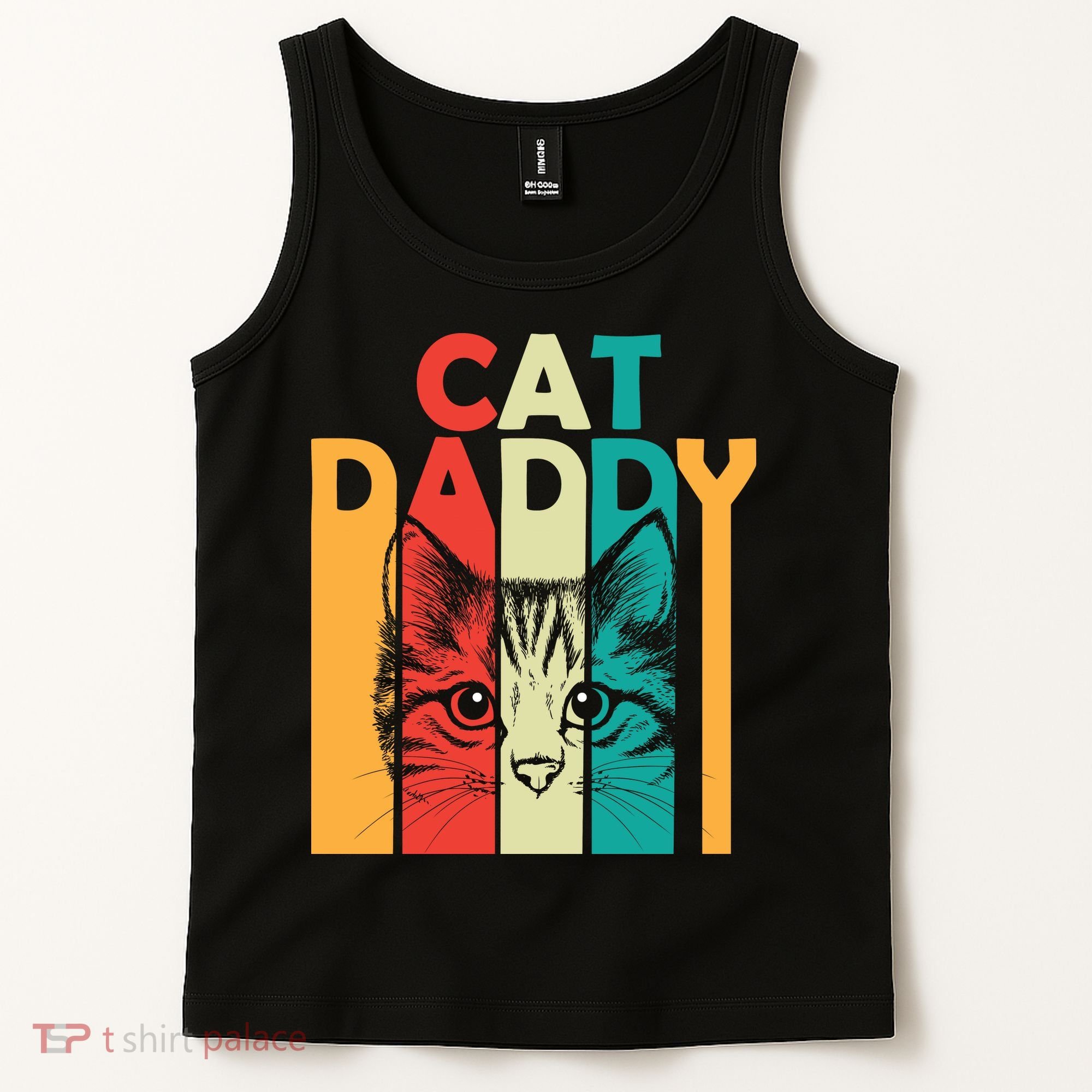 Retro Cat Daddy Tank Top
