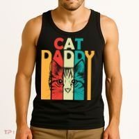 Retro Cat Daddy Tank Top thumb 3