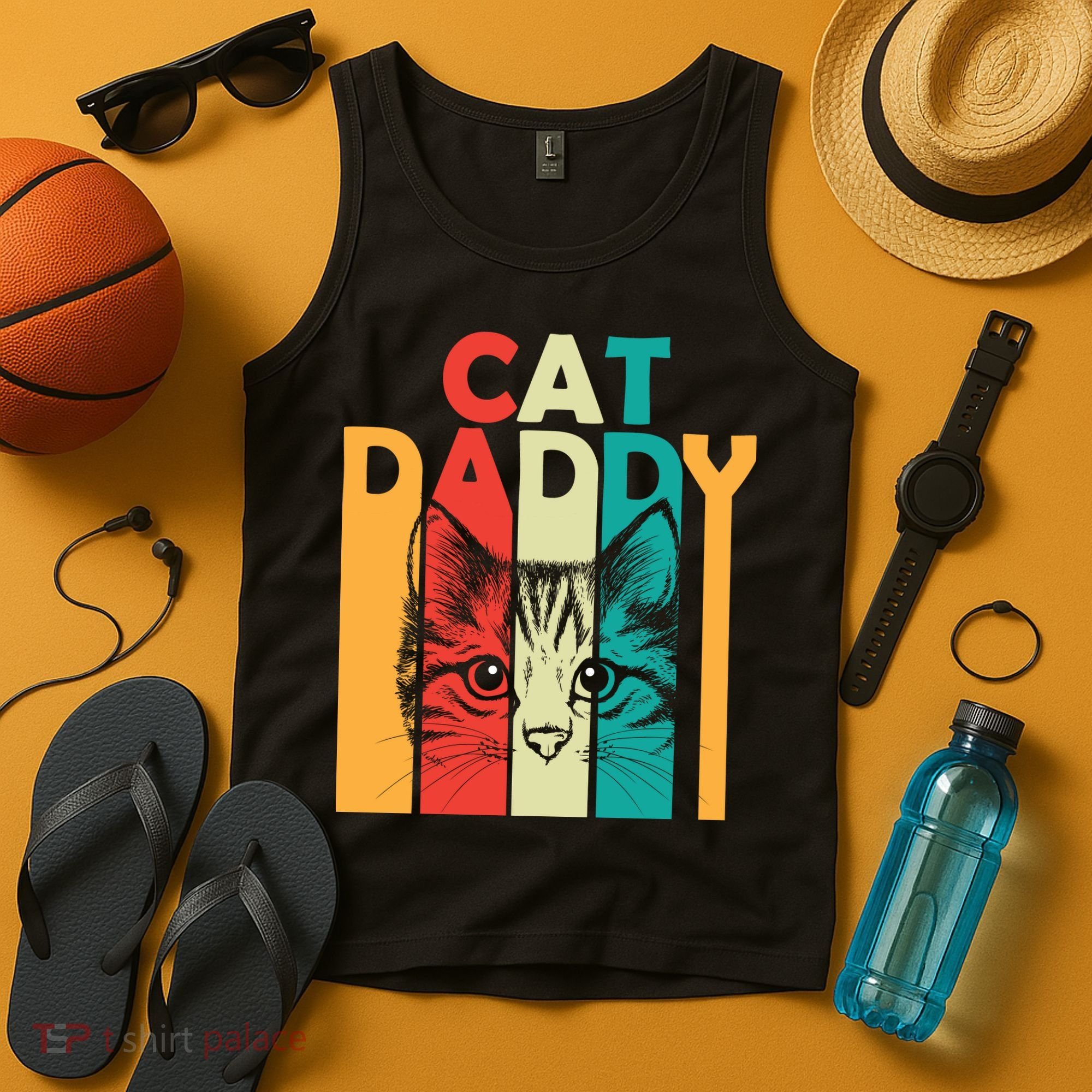 Retro Cat Daddy Tank Top