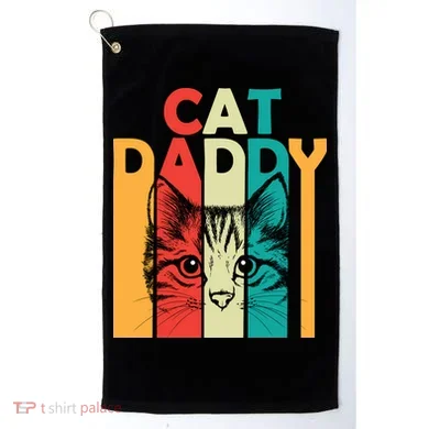 Retro Cat Daddy Golf Towel