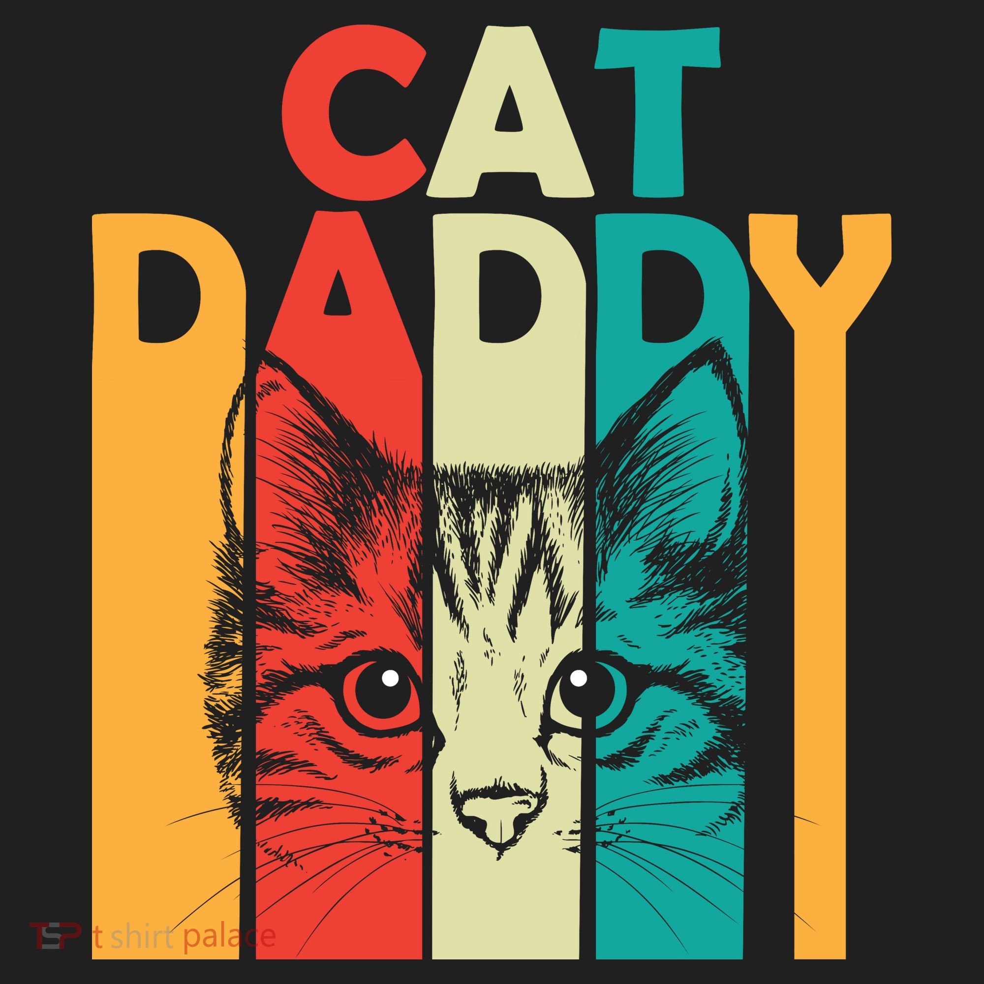 Retro Cat Daddy Golf Towel