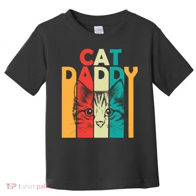 Retro Cat Daddy Toddler T-Shirt
