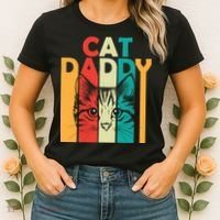 Retro Cat Daddy Women's T-Shirt thumb 2