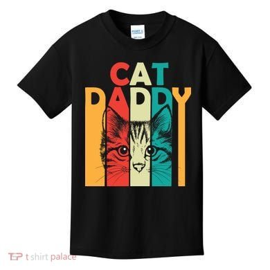 Retro Cat Daddy Kids T-Shirt