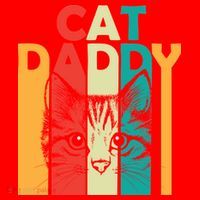Retro Cat Daddy Santa Hat thumb 1