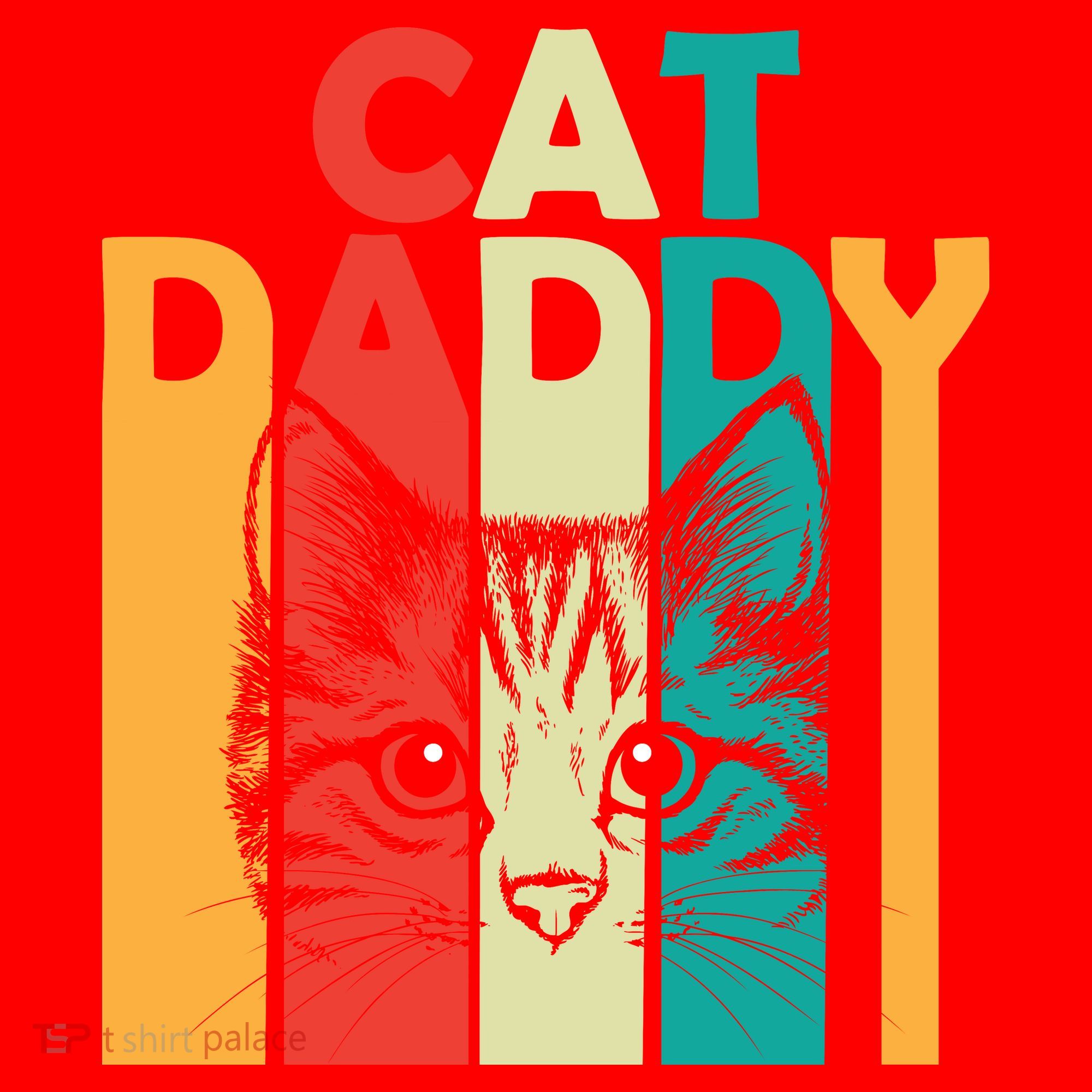 Retro Cat Daddy Santa Hat