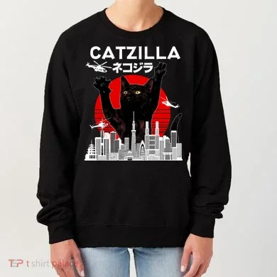 Retro Catzilla Attack Women's Sweatshirt