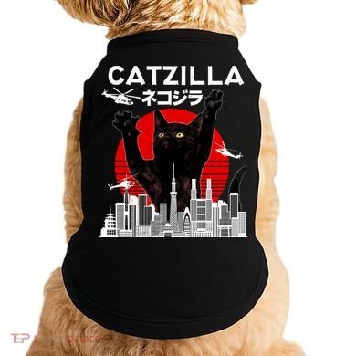 Retro Catzilla Attack Doggie Tank