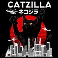 Retro Catzilla Attack Apron thumb 3