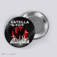 Retro Catzilla Attack Button thumb 0