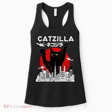 Retro Catzilla Attack Women's Tank Top