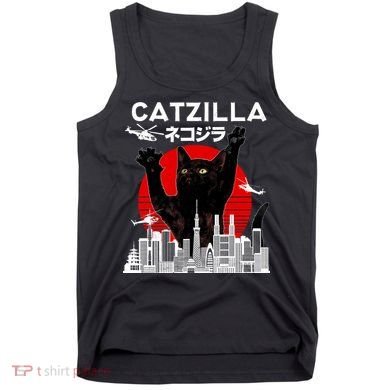 Retro Catzilla Attack Tank Top