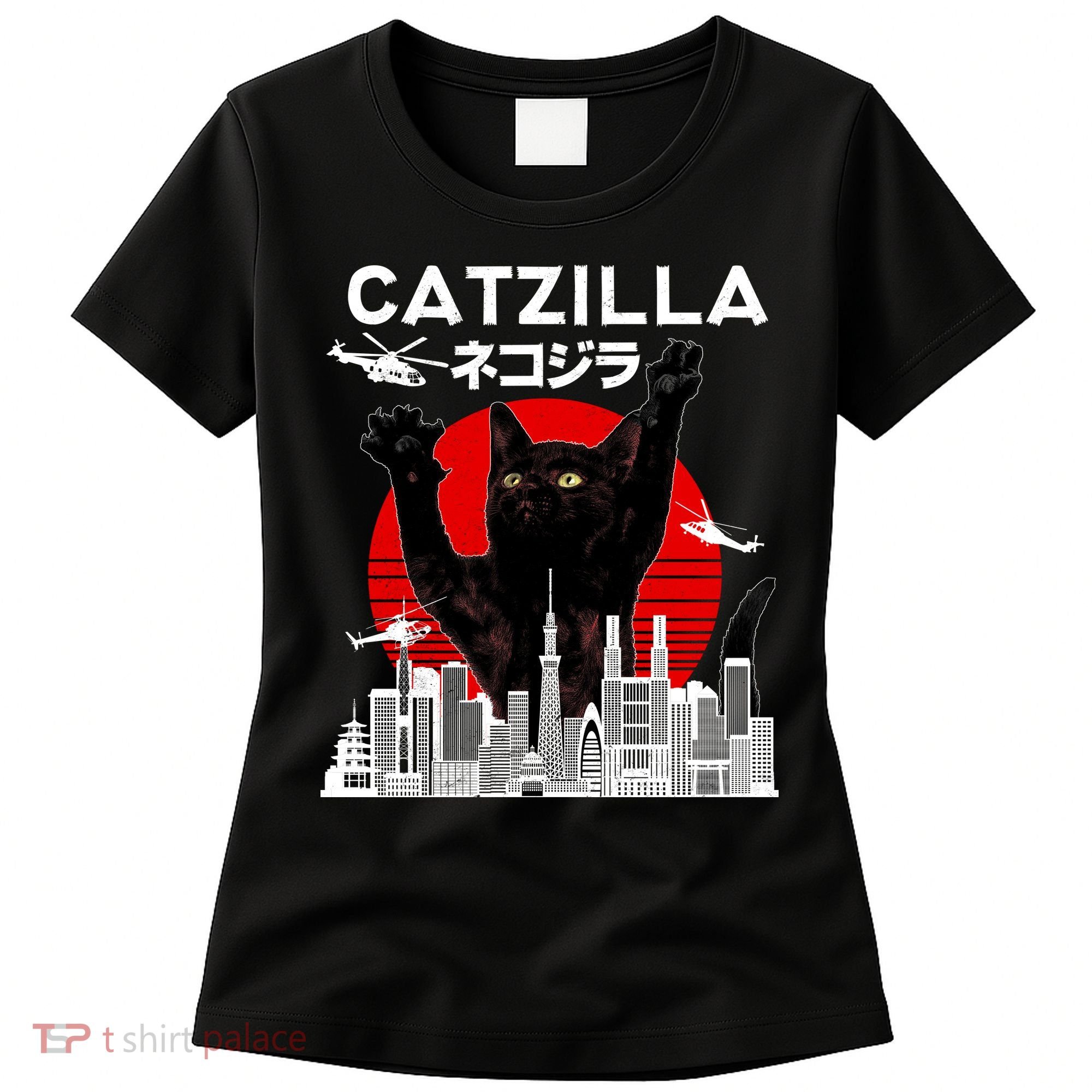 Retro Catzilla Attack Women's T-Shirt