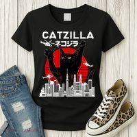 Retro Catzilla Attack Women's T-Shirt thumb 3