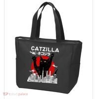 Retro Catzilla Attack Tote Bag thumb 3