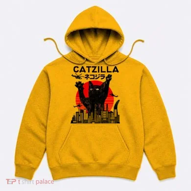 Retro Catzilla Attack Hoodie