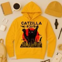 Retro Catzilla Attack Hoodie thumb 3
