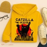 Retro Catzilla Attack Hoodie thumb 4