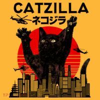 Retro Catzilla Attack Long Sleeve Shirt thumb 2