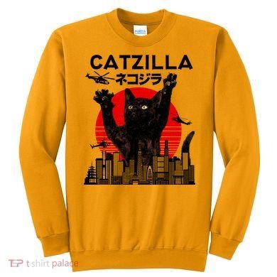 Retro Catzilla Attack Sweatshirt