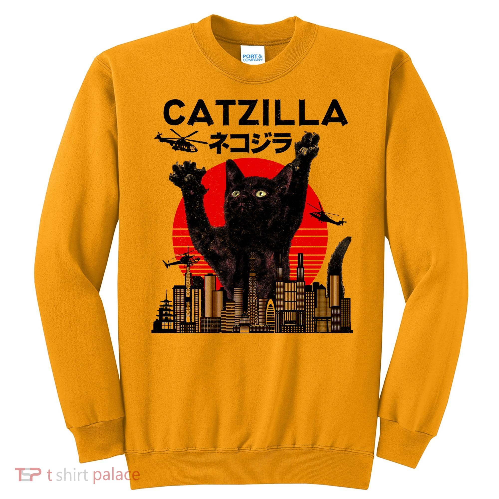 Retro Catzilla Attack Sweatshirt