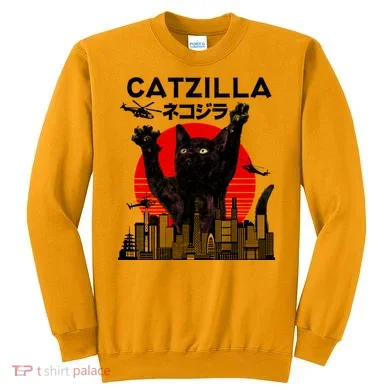 Retro Catzilla Attack Sweatshirt