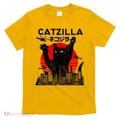 Retro Catzilla Attack T-Shirt