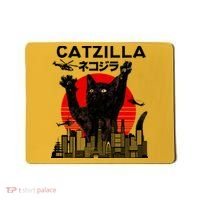 Retro Catzilla Attack Mousepad thumb 0