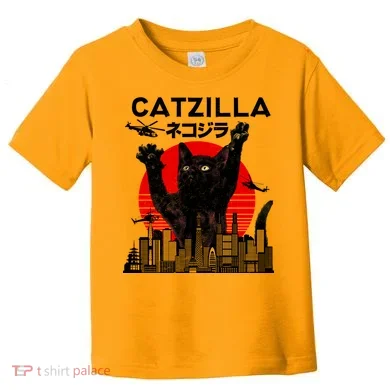Retro Catzilla Attack Toddler T-Shirt