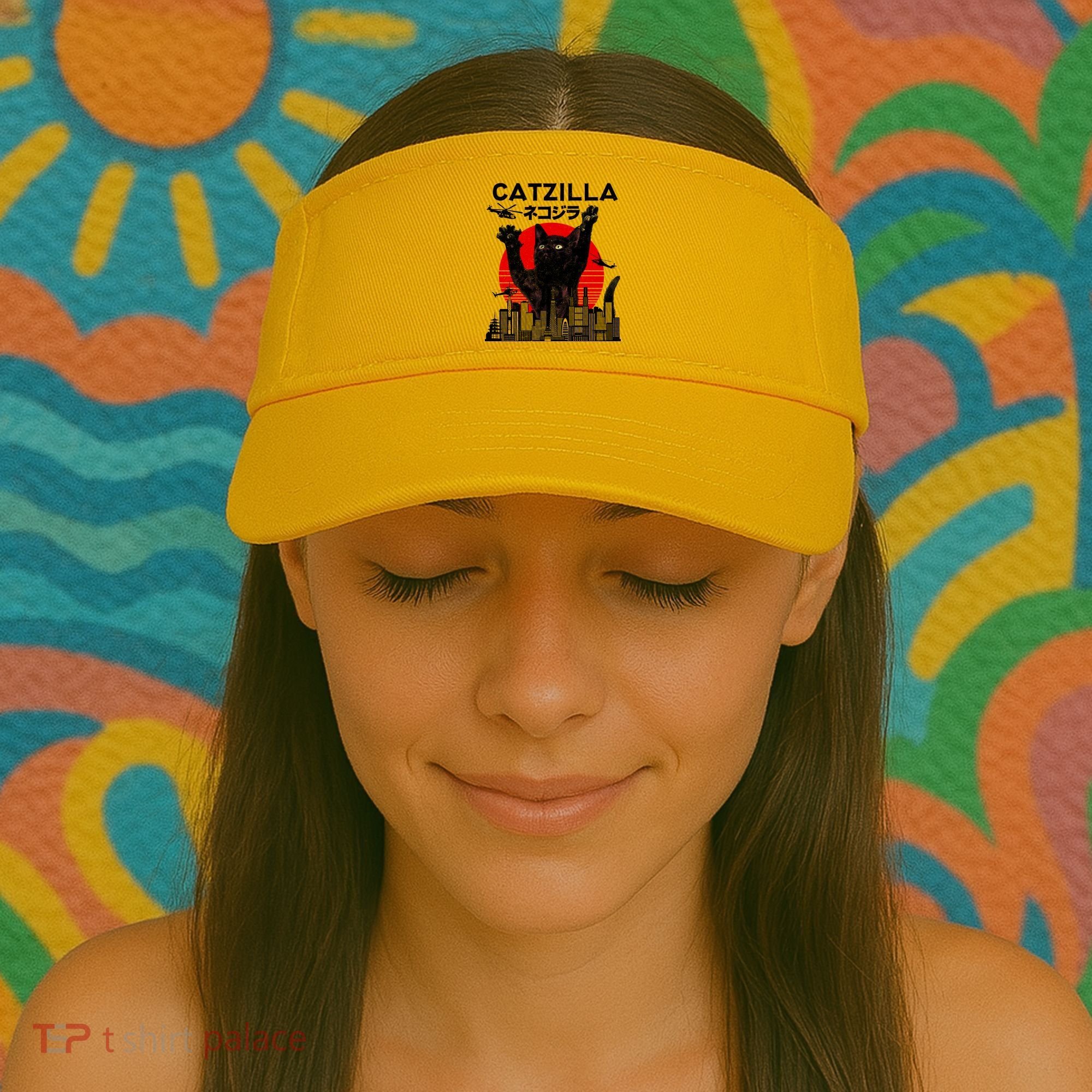 Retro Catzilla Attack Visor