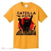 Retro Catzilla Attack Kids T-Shirt thumb 0