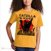 Retro Catzilla Attack Kids T-Shirt thumb 2