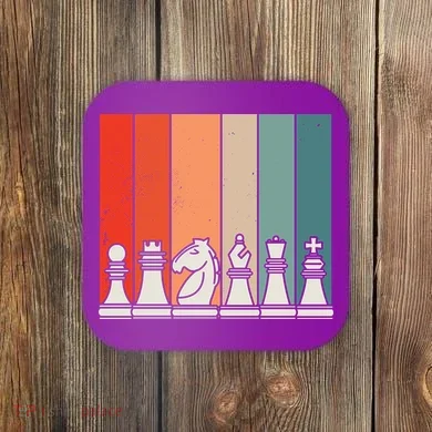 Retro Chess Coaster