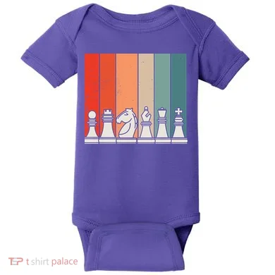 Retro Chess Baby Bodysuit