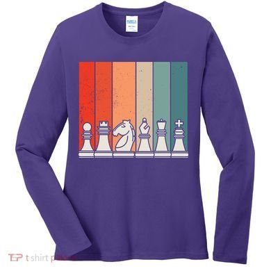 Retro Chess Women's Long Sleeve Shirt