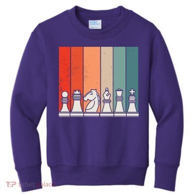 Retro Chess Kids Sweatshirt