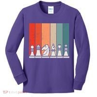 Retro Chess Kids Long Sleeve Shirt thumb 0