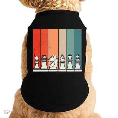 Retro Chess Pieces Doggie Tank