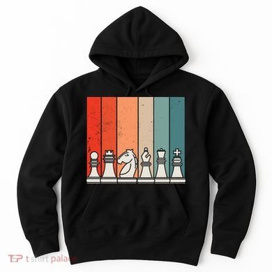 Retro Chess Pieces Hoodie