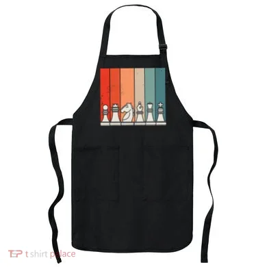 Retro Chess Pieces Apron