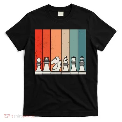Retro Chess Pieces T-Shirt