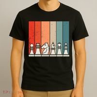 Retro Chess Pieces T-Shirt thumb 3